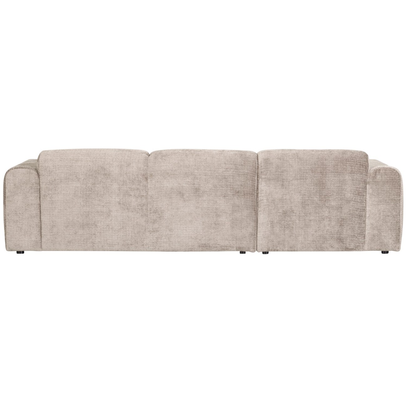 Chaiselongue Cloud aus Chenille-Stoff Links, Natur