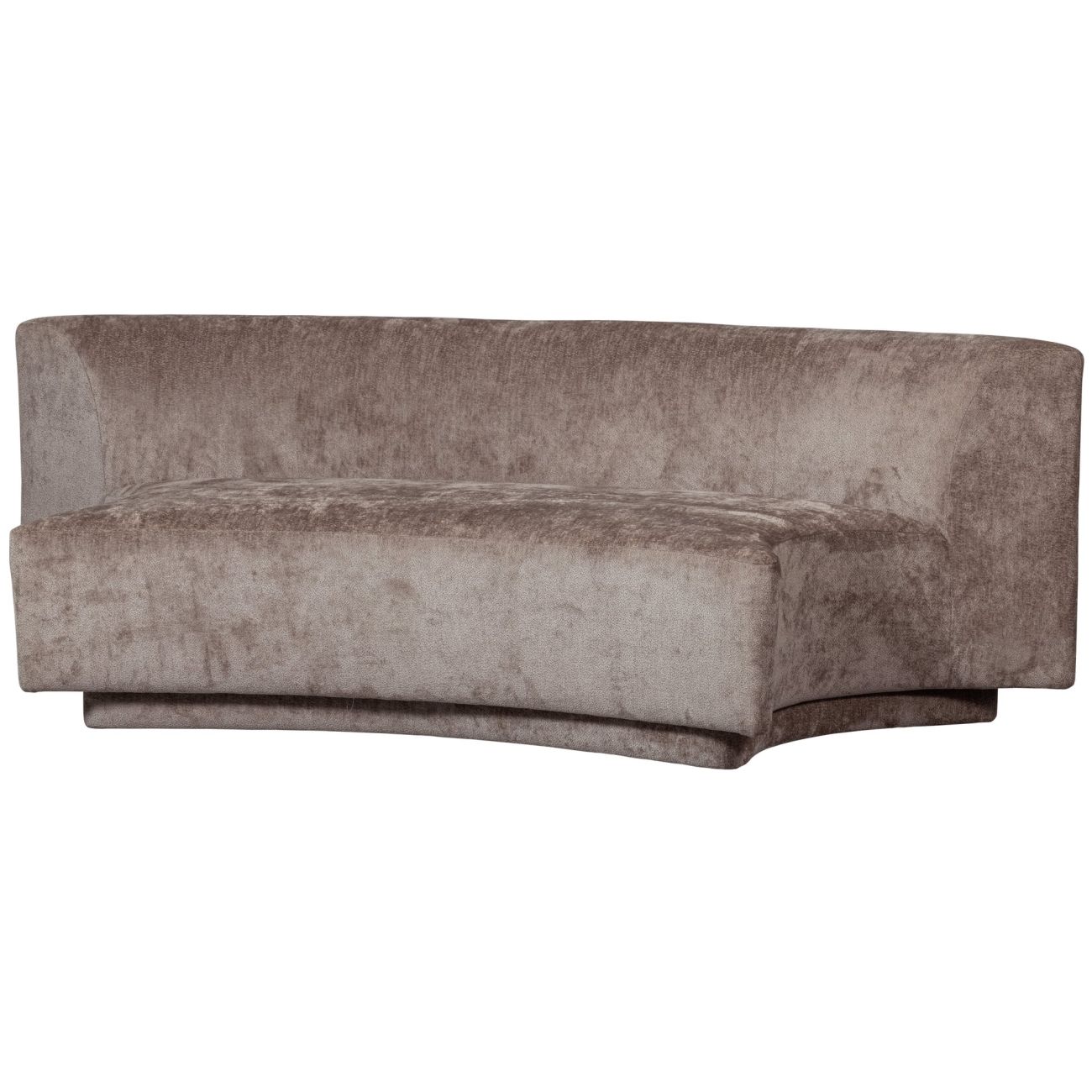 Sofa Popular aus Chenille-Stoff, Taupe