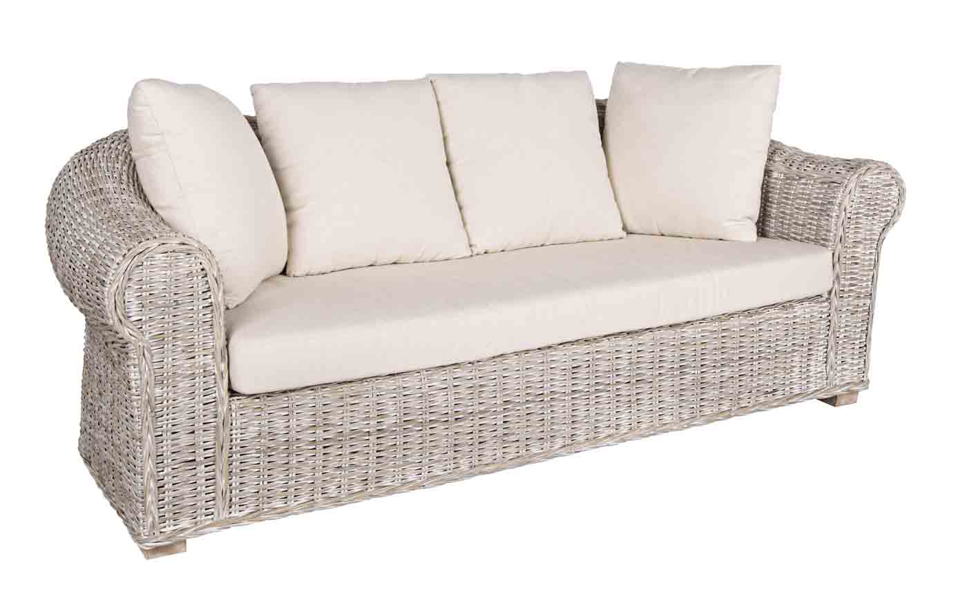 Rattansofa Coba, 205 cm