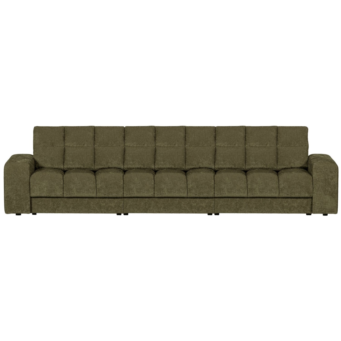 Sofa Date 3-Sitzer aus Webstoff, Grün