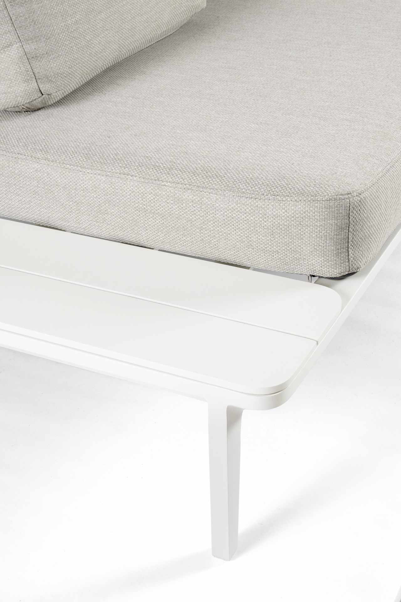 Sofa Matrix aus Aluminium, Weiß