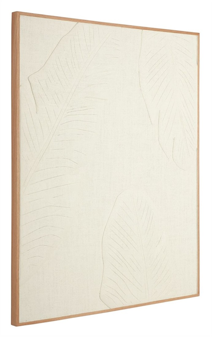 Wandpaneel Banana Leaf, Weiß