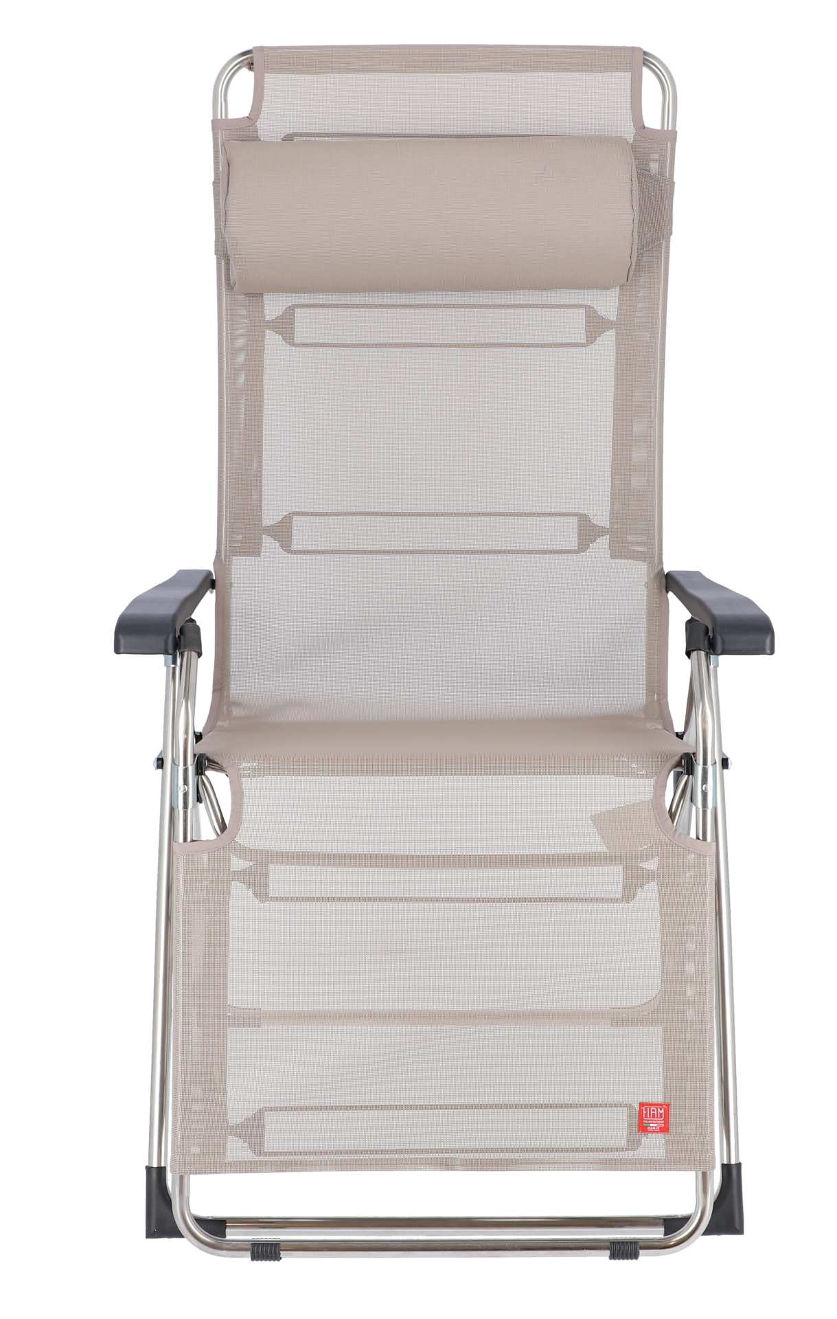 Relaxliege Amida XXL aus Aluminium, Taupe