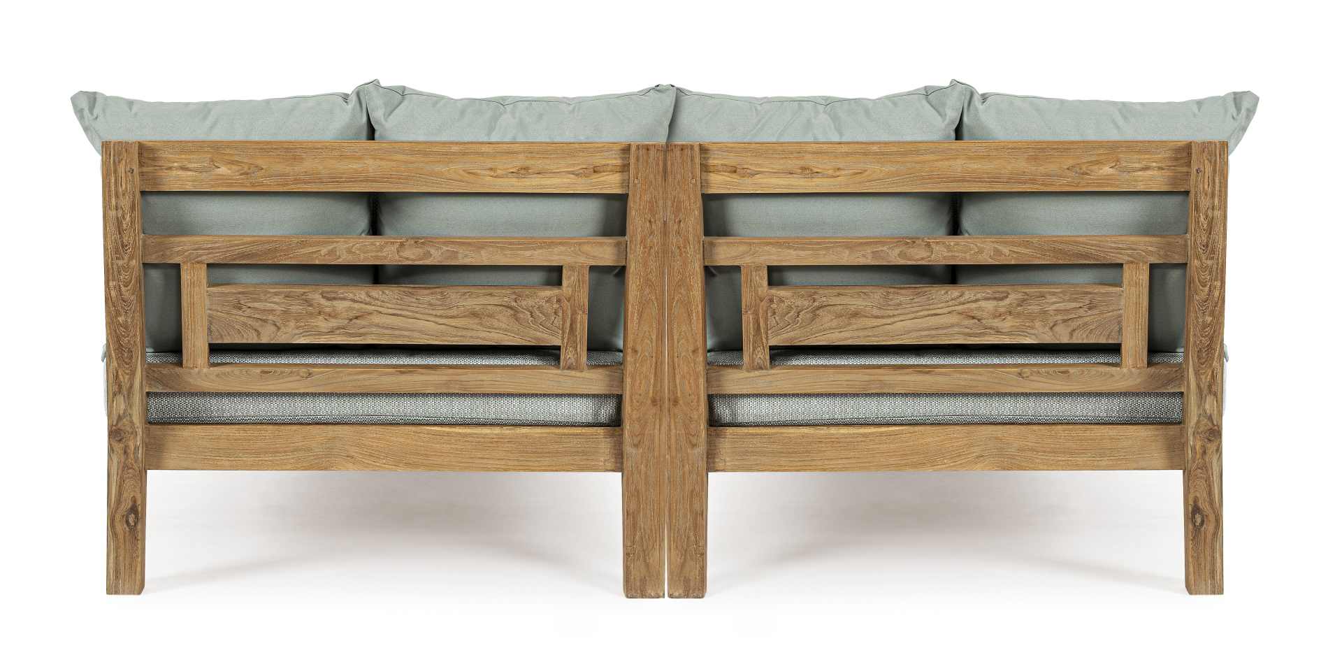 Daybed Bali aus Teakholz, Aqua