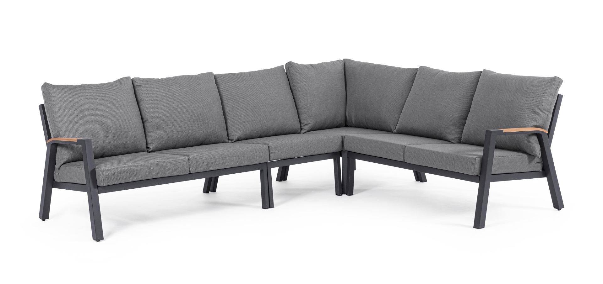 Gartensofa Jacob aus Aluminium, Anthrazit