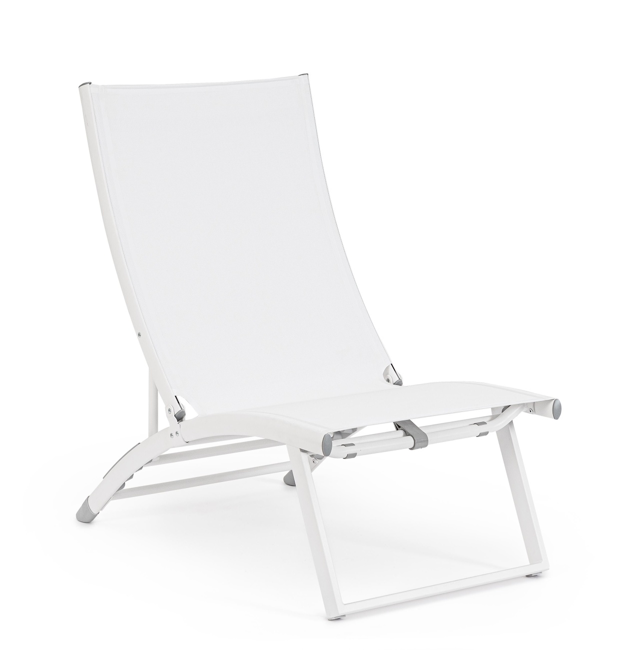 Loungesessel Taylor aus Aluminium, Weiß