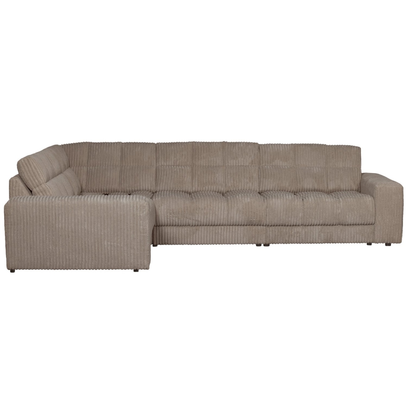 Ecksofa Date mit Cordbezug Links, Mud