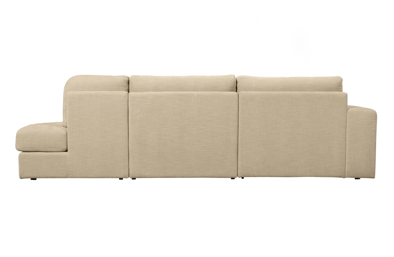 Sofa Family aus Webstoff Rechts, Sand