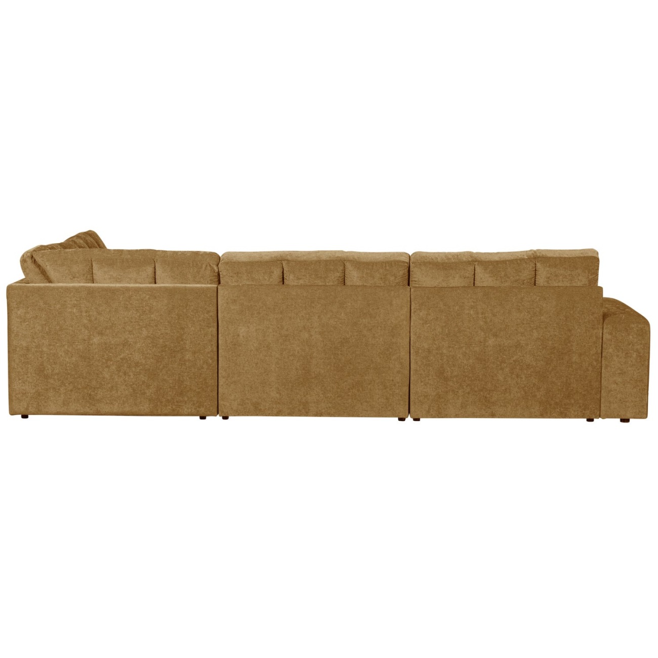 Ecksofa Date aus Webstoff Rechts, Gold