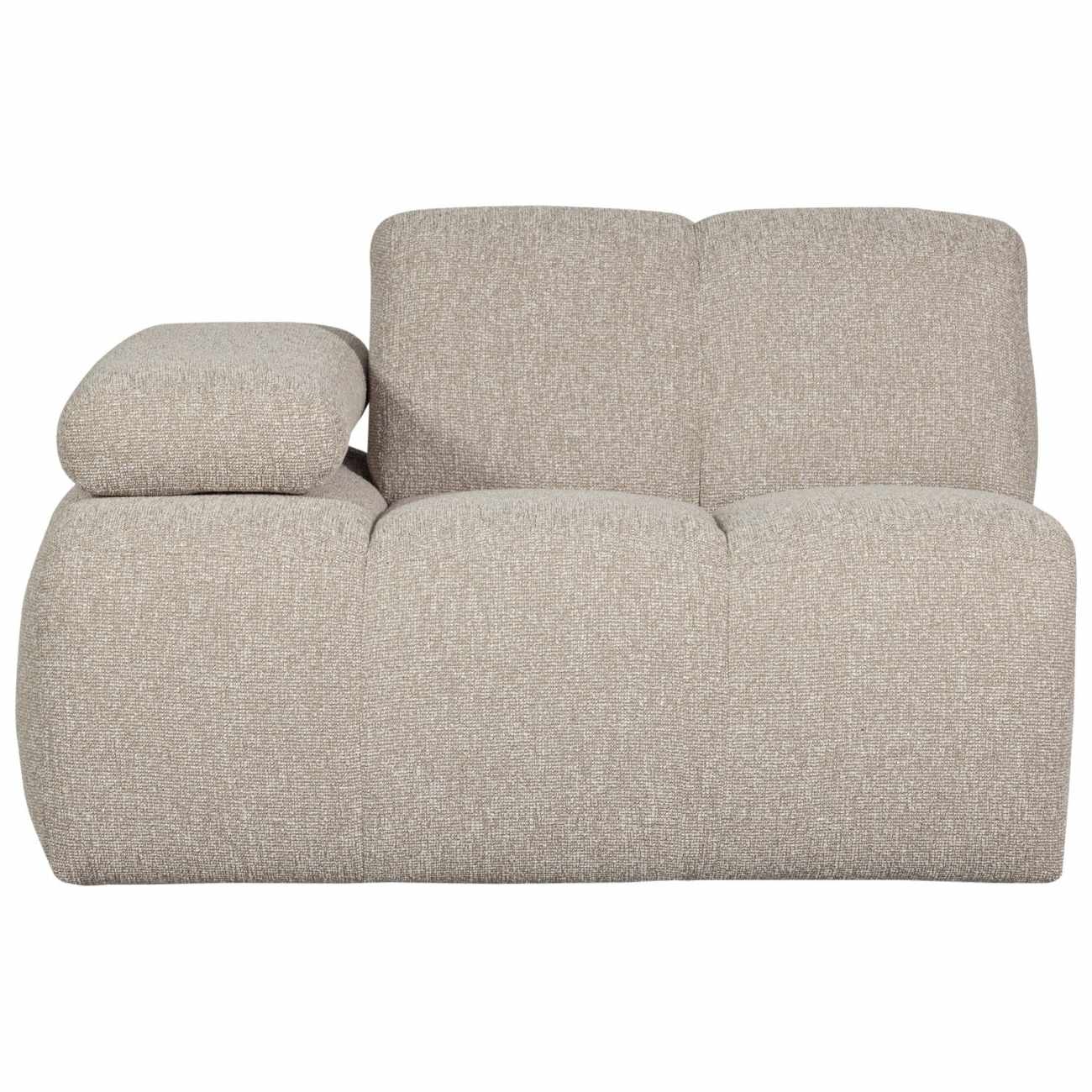 Modulsofa Mojo Boucle 1er Arm-Links, Beige