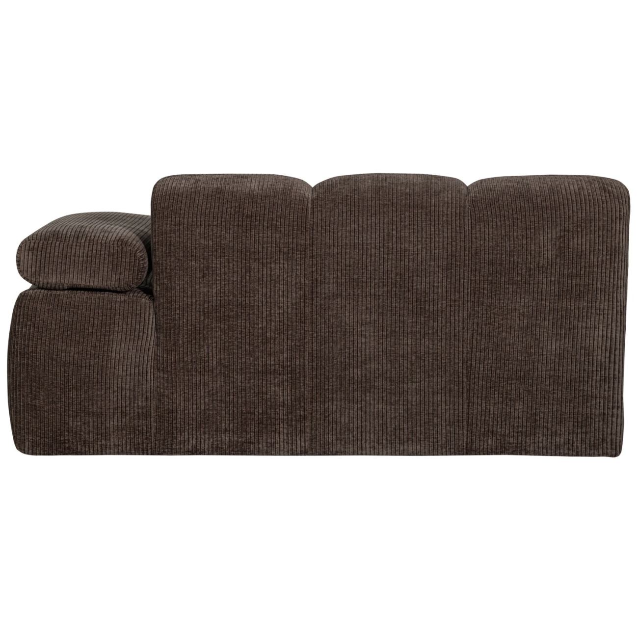 Modulsofa Mojo Flachcord 1,5er Arm-Rechts, Braun