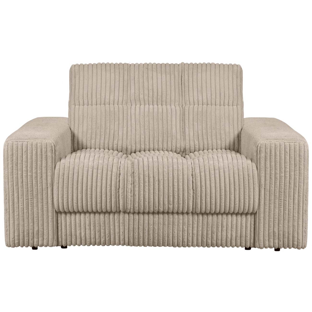 Loveseat Date mit Cordbezug, Travertin