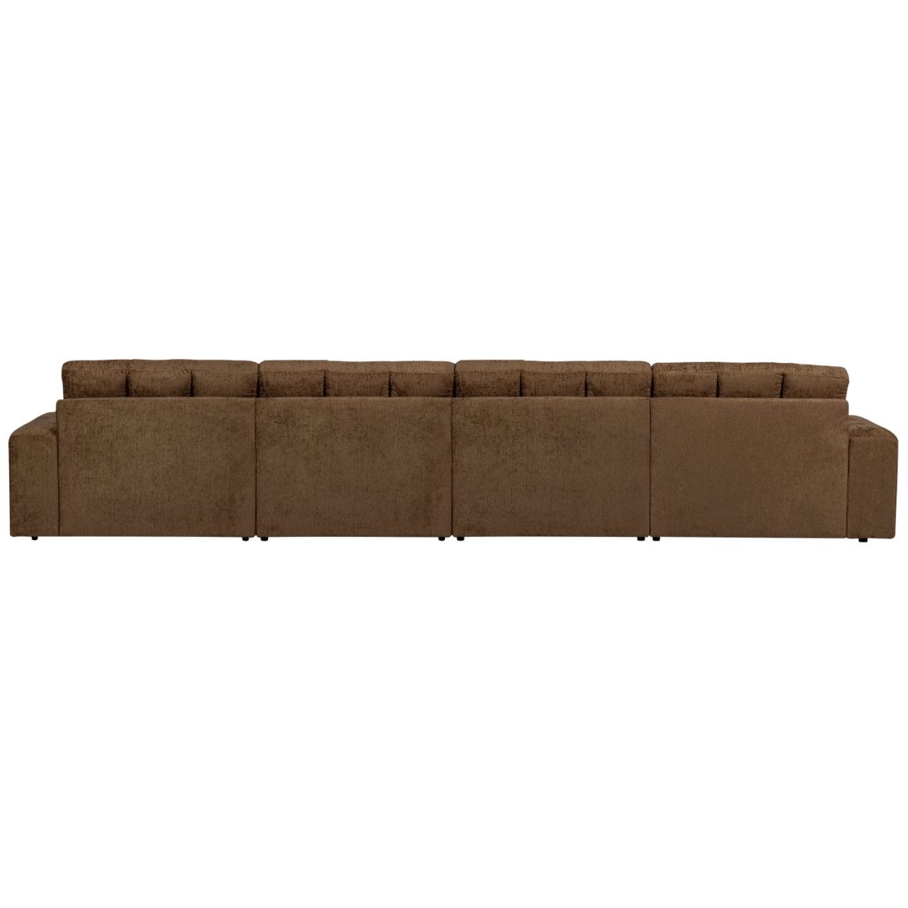 Sofa Date 4-Sitzer aus Struktursamt, Brass