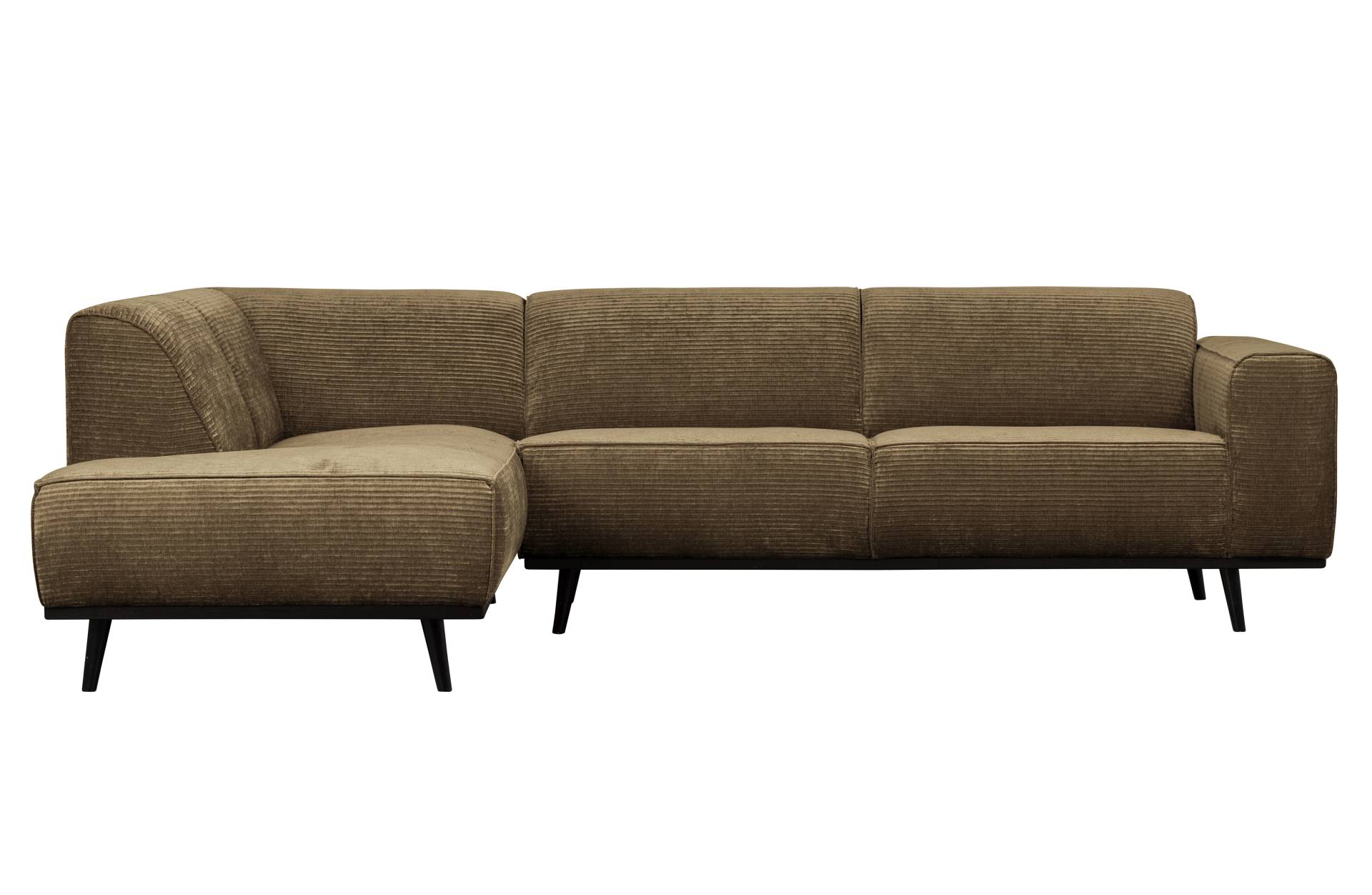 Ecksofa Statement aus gewebten Jacquard Links, Braun