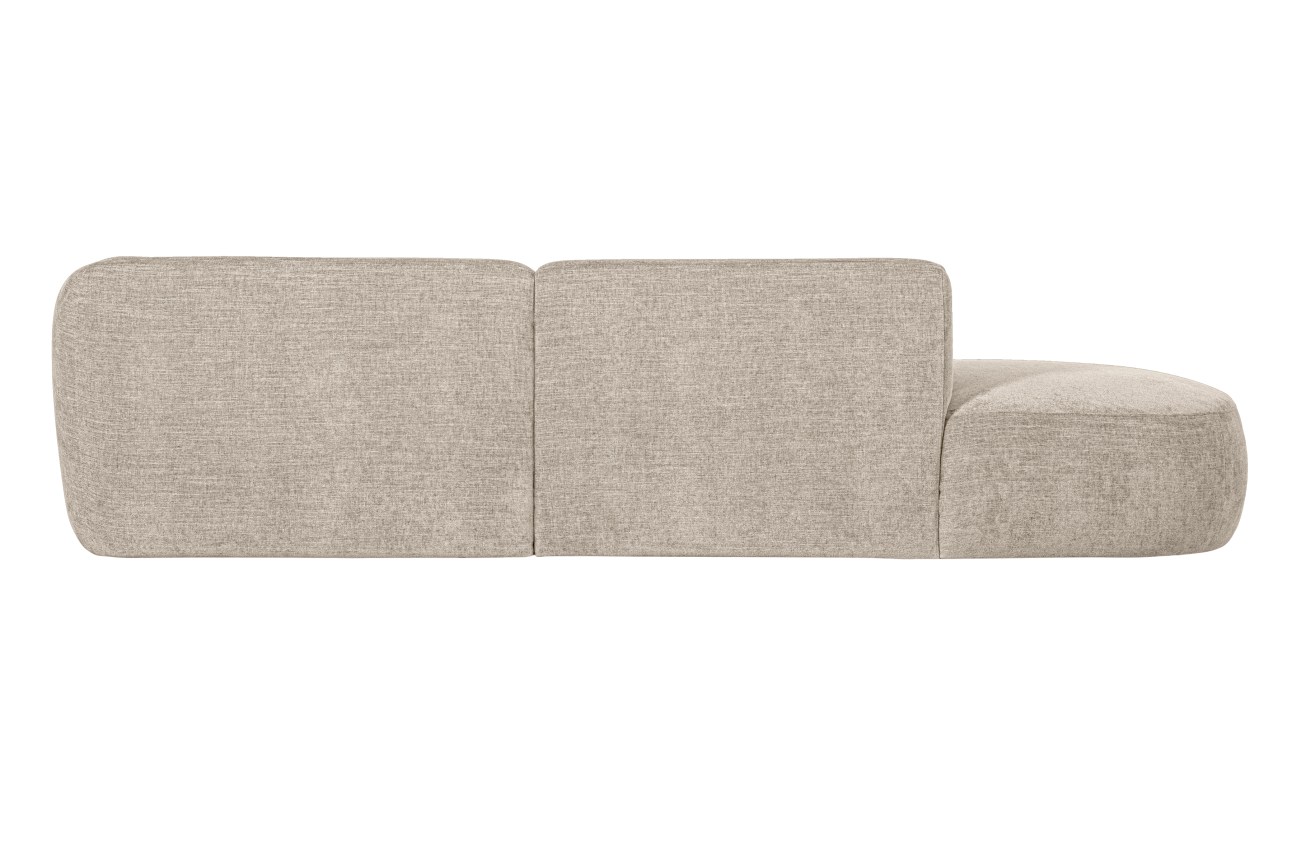 Ecksofa Polly aus Webstoff Rechts, Sand