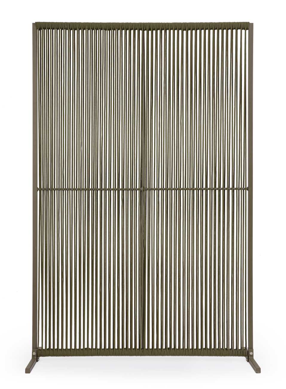 Paravent Paxson aus Aluminium 120 cm, Olive