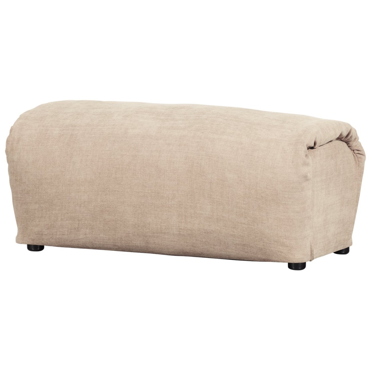 Hocker Baggy aus Chenille-Stoff, Sand Hocker Baggy aus Chenille-Stoff, Sand