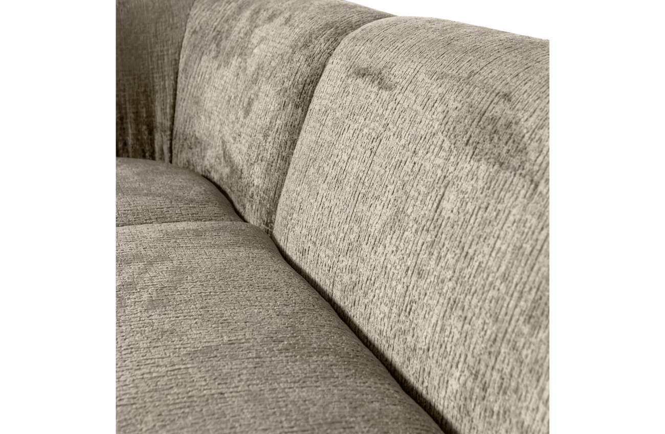 Ecksofa Sloping aus Struktursamt Links, Wheatfield