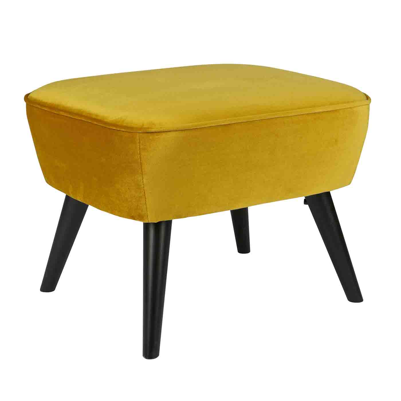 Fußhocker Sara Samt, Ocker Fußhocker Sara Samt, Ocker