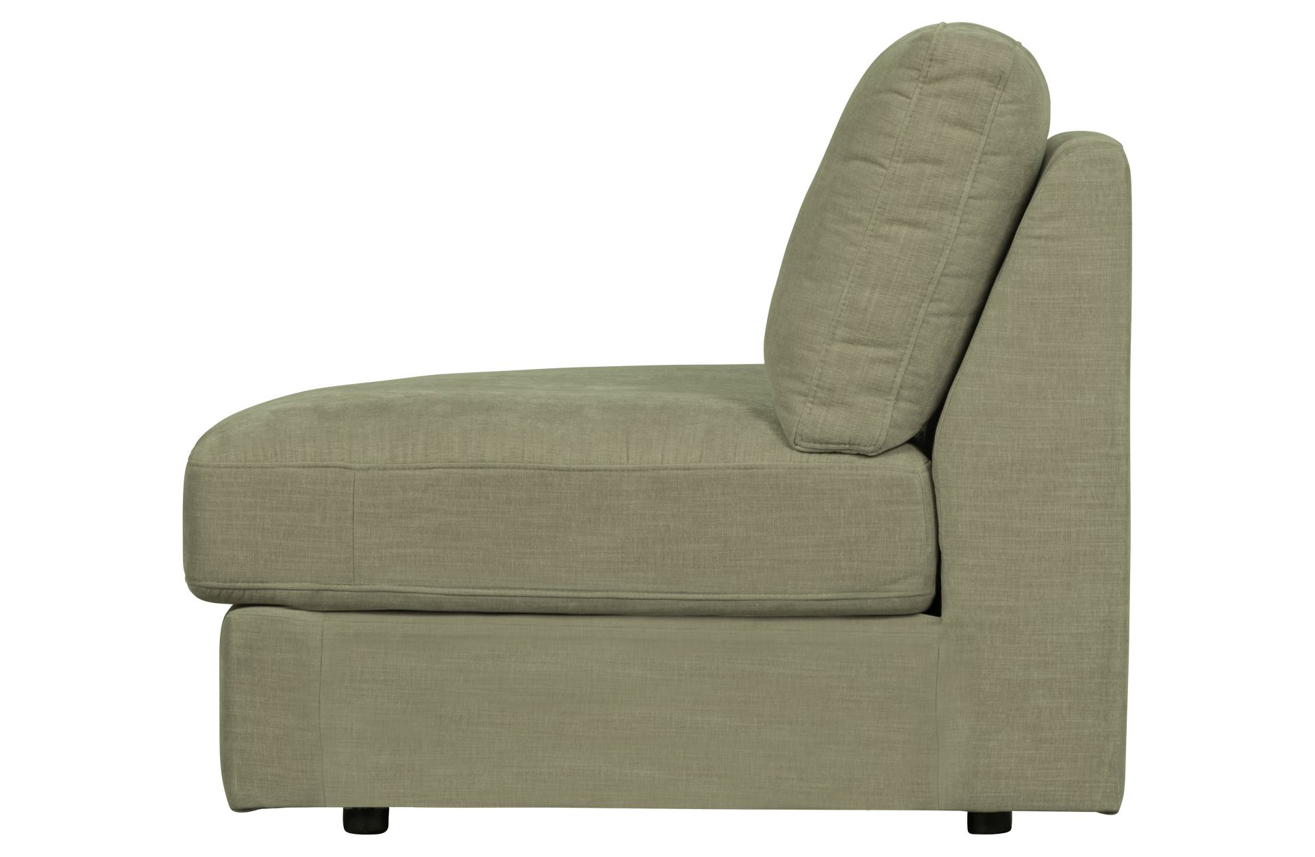 Modulsofa Family 1-Seat Eck-Element Rund Links, Grün