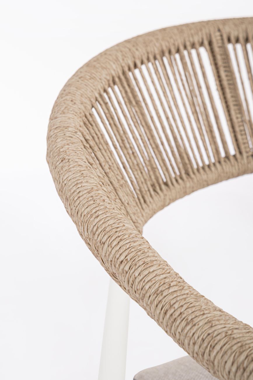 Garten-Set Jandia 4er Gruppe, Weiß / Beige