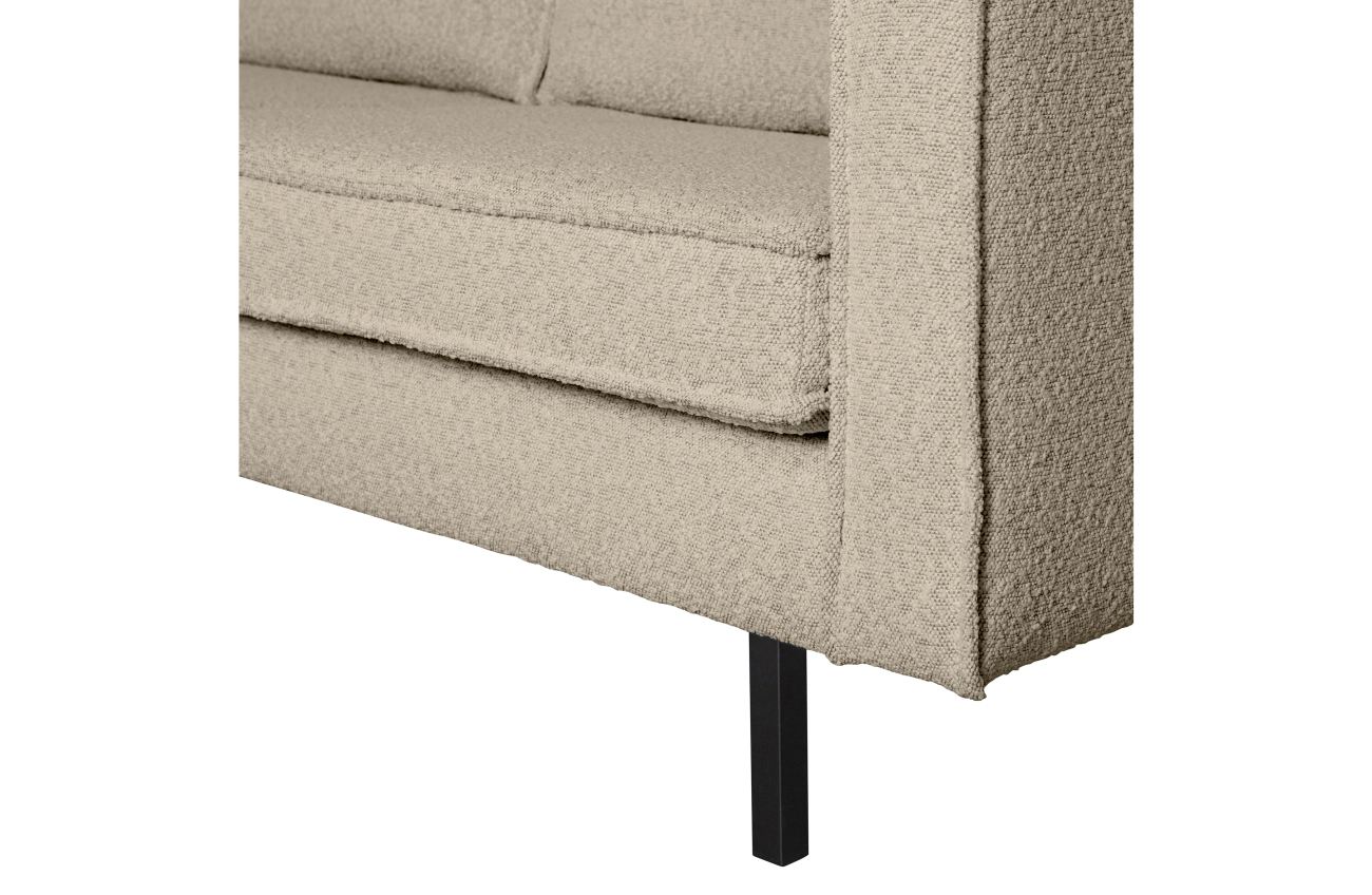 Sofa Rodeo 2,5 Sitzer aus Boucle-Stoff, Beige