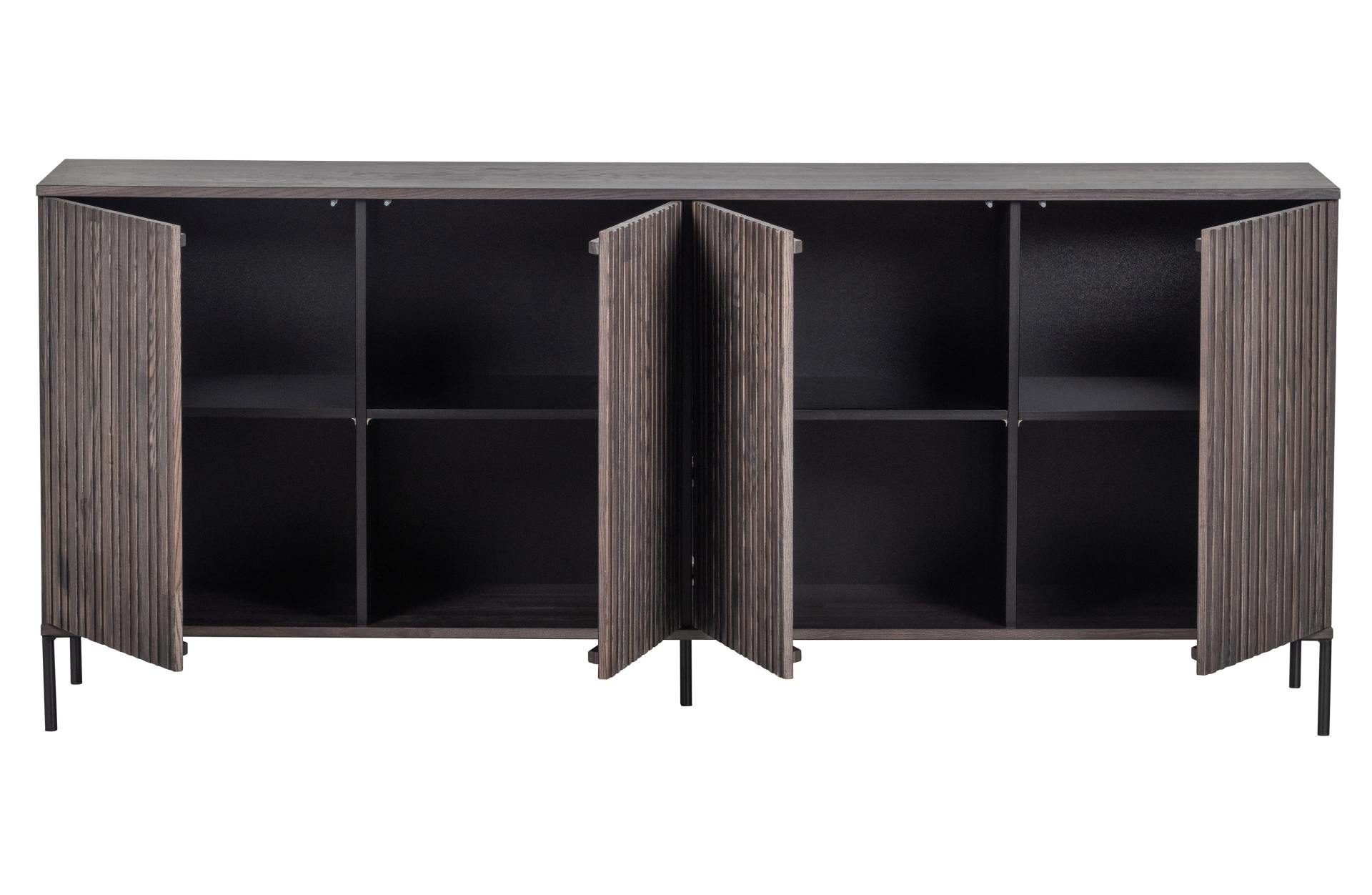 Sideboard Gravure aus Eschenholz, Espresso