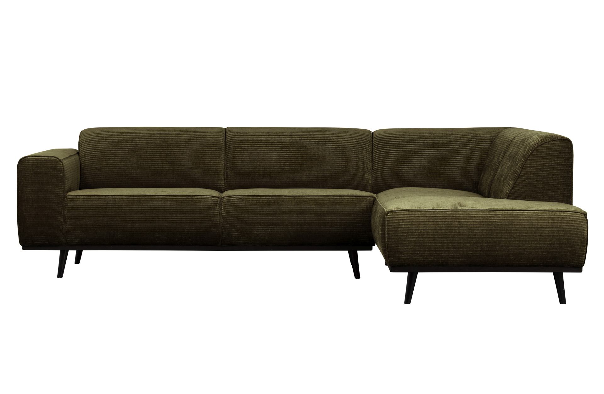 Ecksofa Statement aus gewebten Jacquard Rechts, Olive