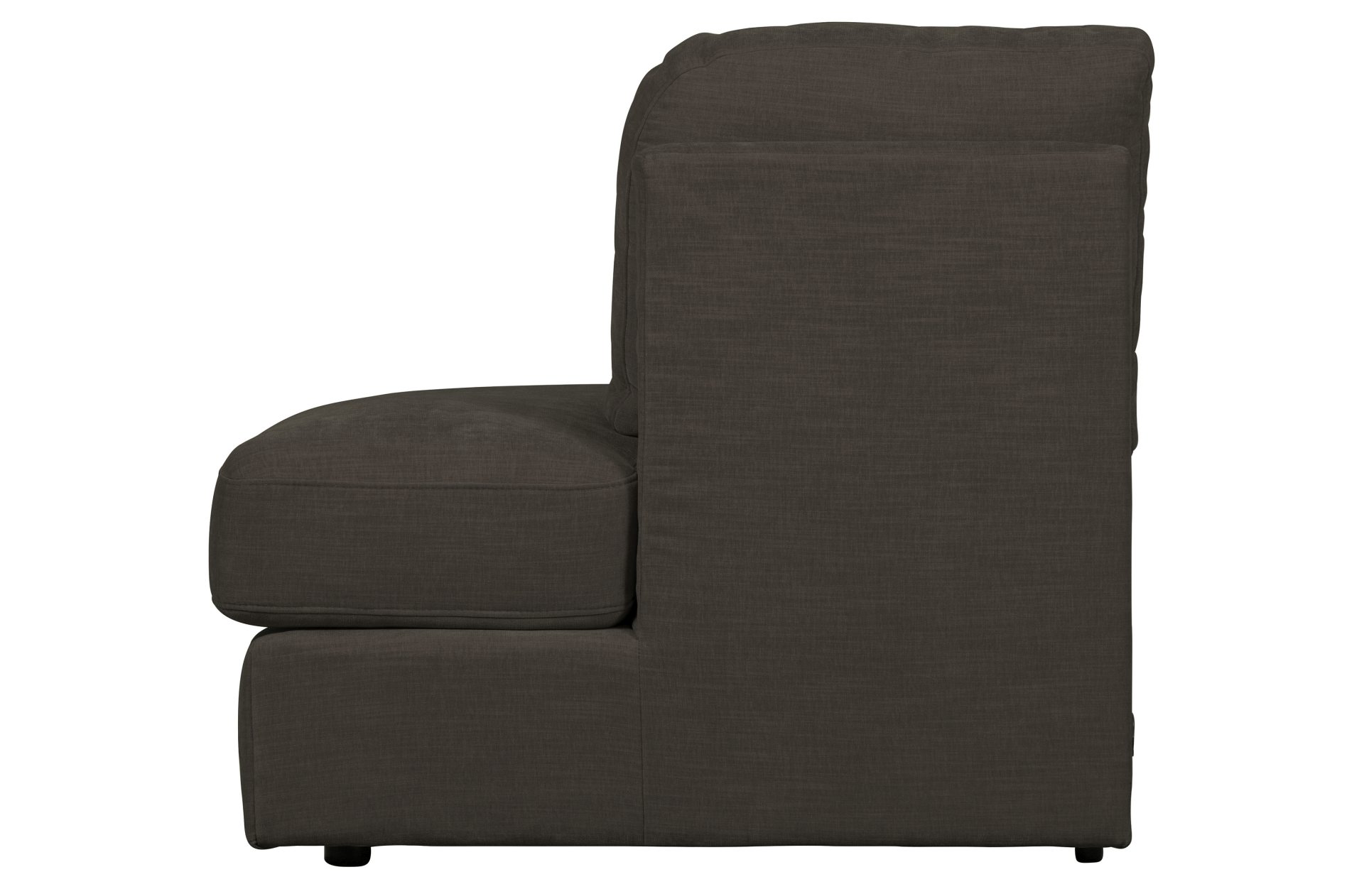 Modulsofa Family 1-Seat Eck-Element Rund Rechts, Anthrazit