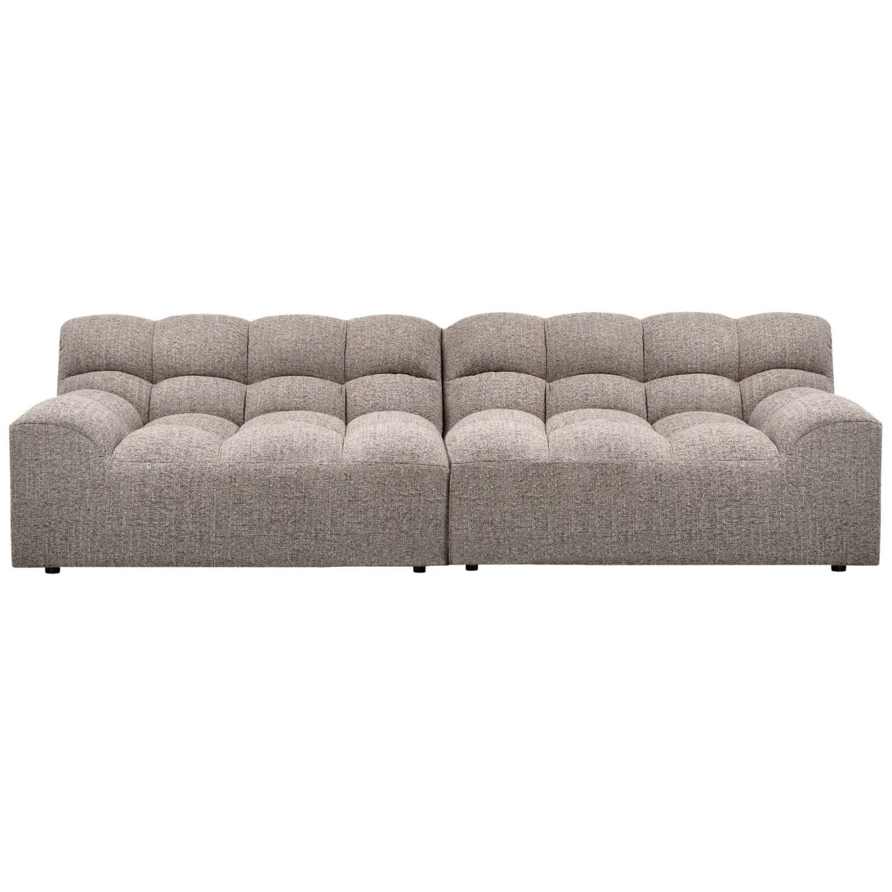 Sofa Allure aus Melange-Stoff, Hellgrau