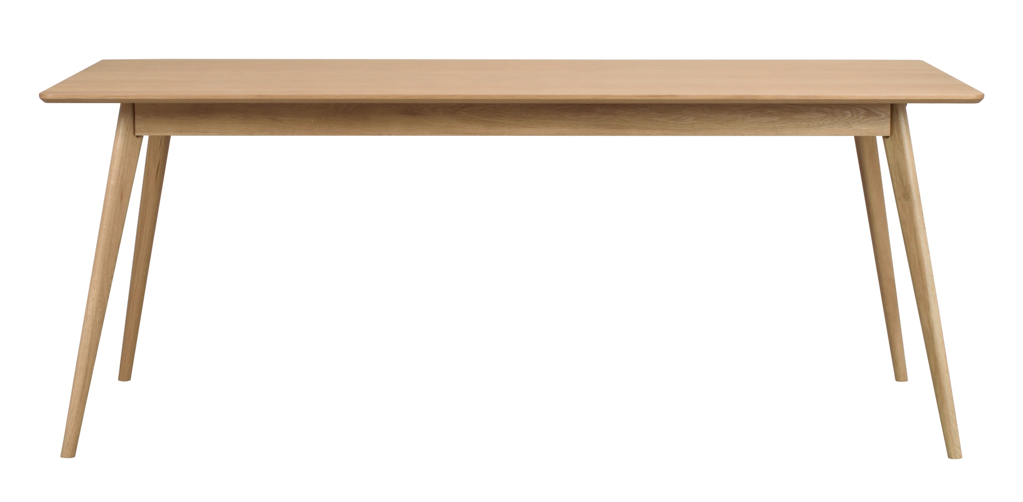 Esstisch Yumi Rechteckig 190x90cm, MDF Eiche Natur – überzeugt mit zeitlosem Stil.