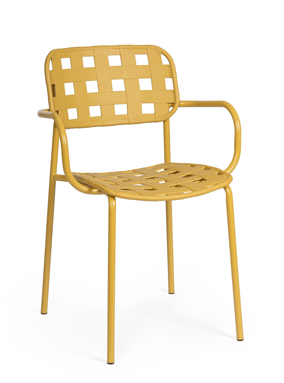 Gartenstuhl Clover mit Armlehne, Ocker
