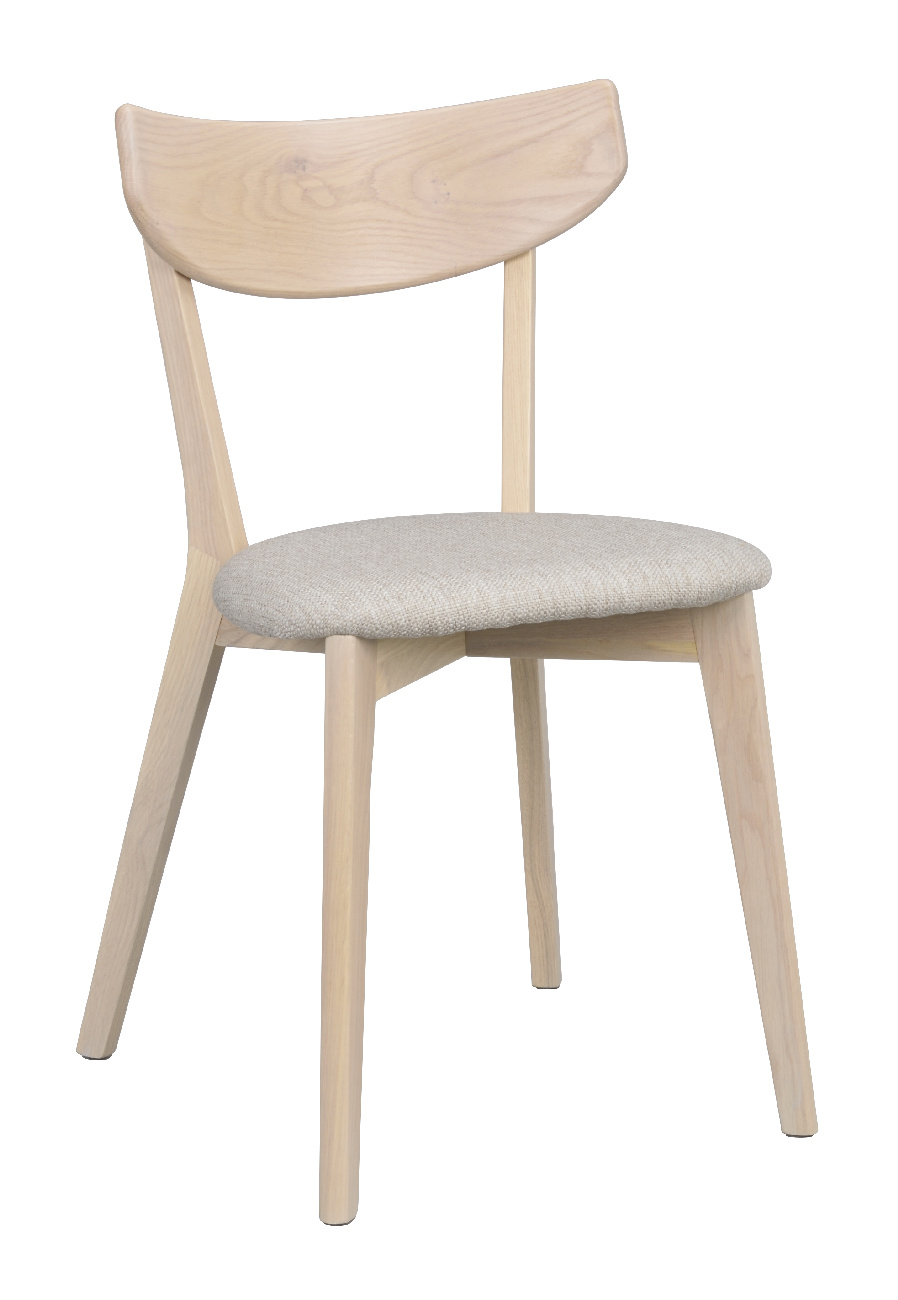 Stuhl Ami Eiche 2er Set, Weiss / Sand