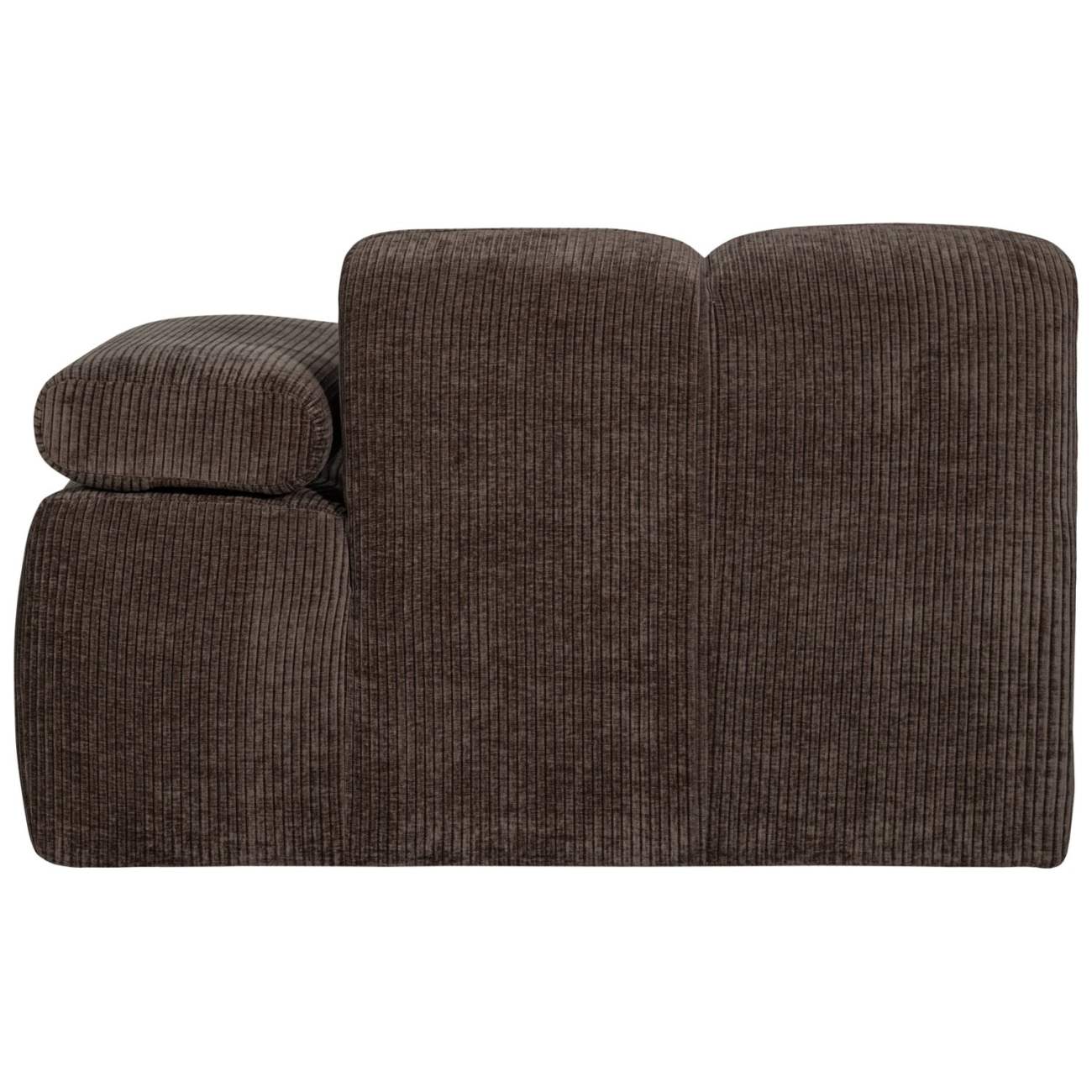 Modulsofa Mojo Flachcord 1er Arm-Rechts, Braun