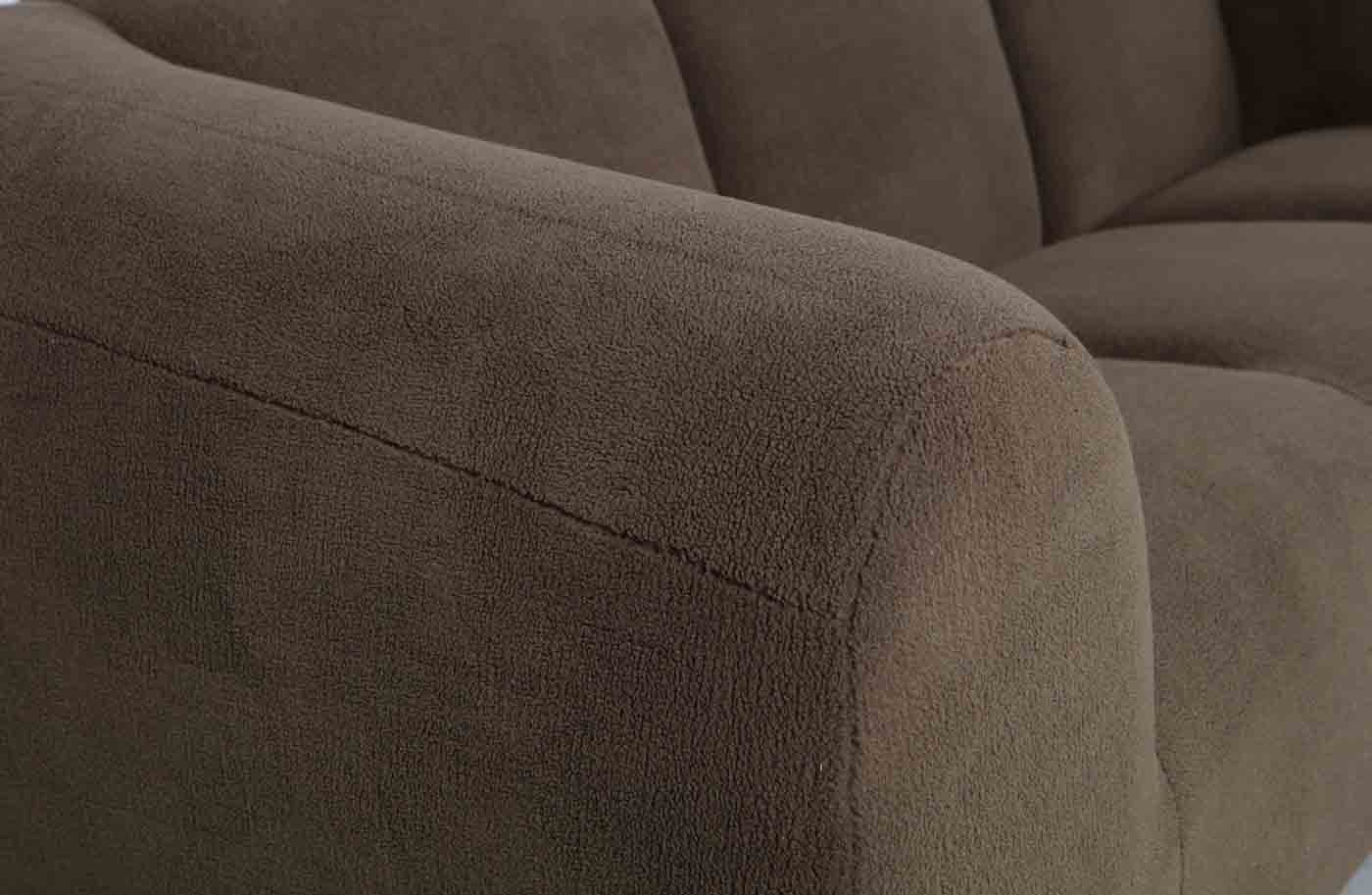 3 Sitzer Sofa Woolly, Braun