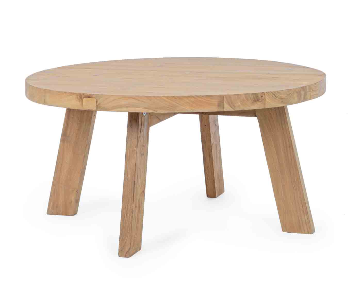 Beistelltisch Bolivar aus recyceltem Teakholz, Ø 80 cm