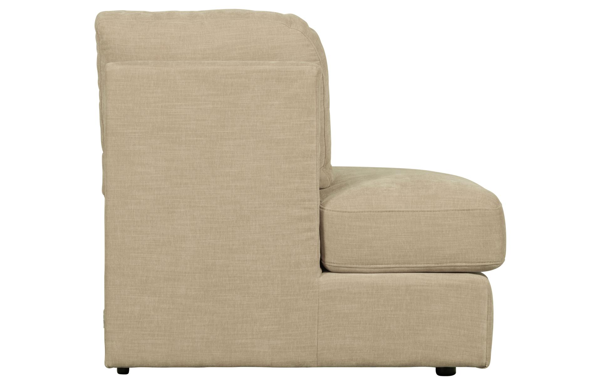 Modulsofa Family 1-Seat Eck-Element Rund Links, Sand