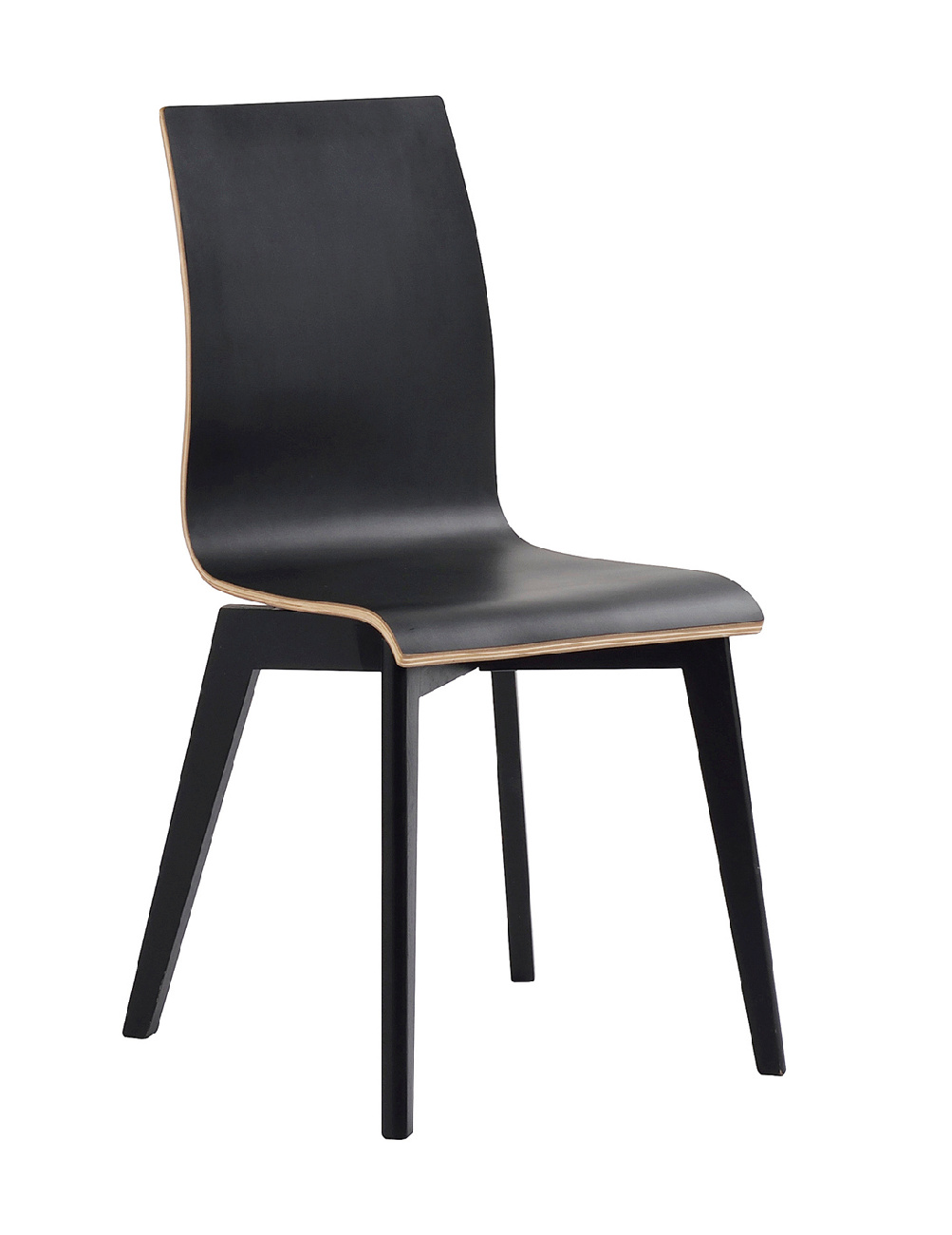 Stuhl Gracy 2er Set, Schwarz / Schwarz