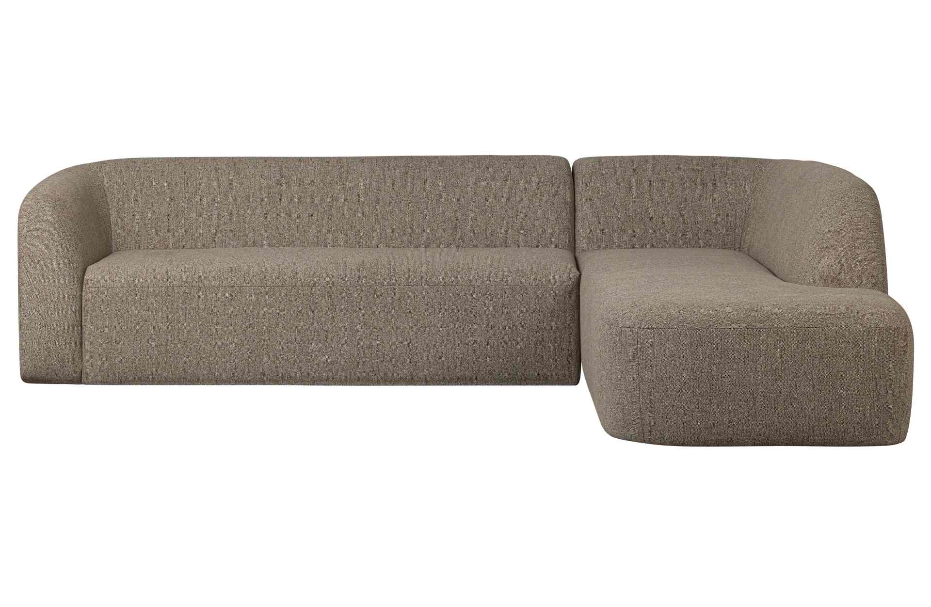 Ecksofa Sloping, Rechts, Braun