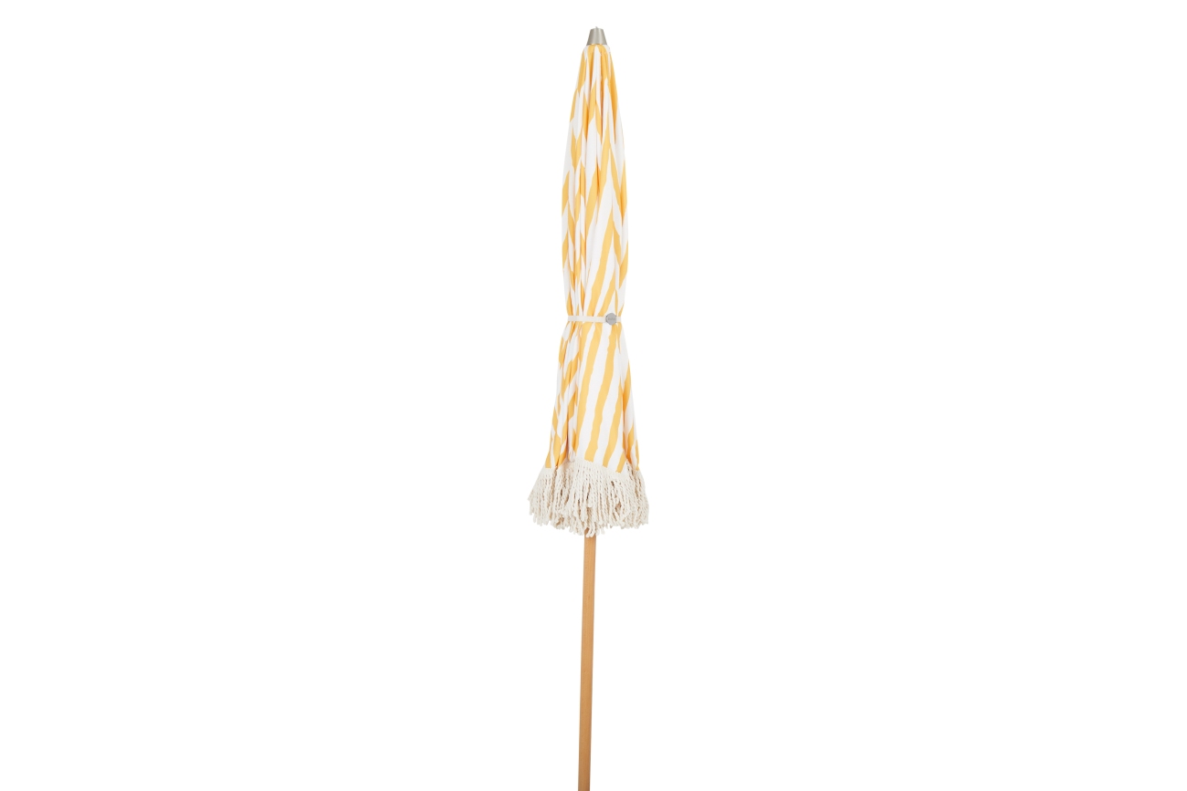 Sonnenschirm Gatsby Ø 185 cm, Gelb / Weiß