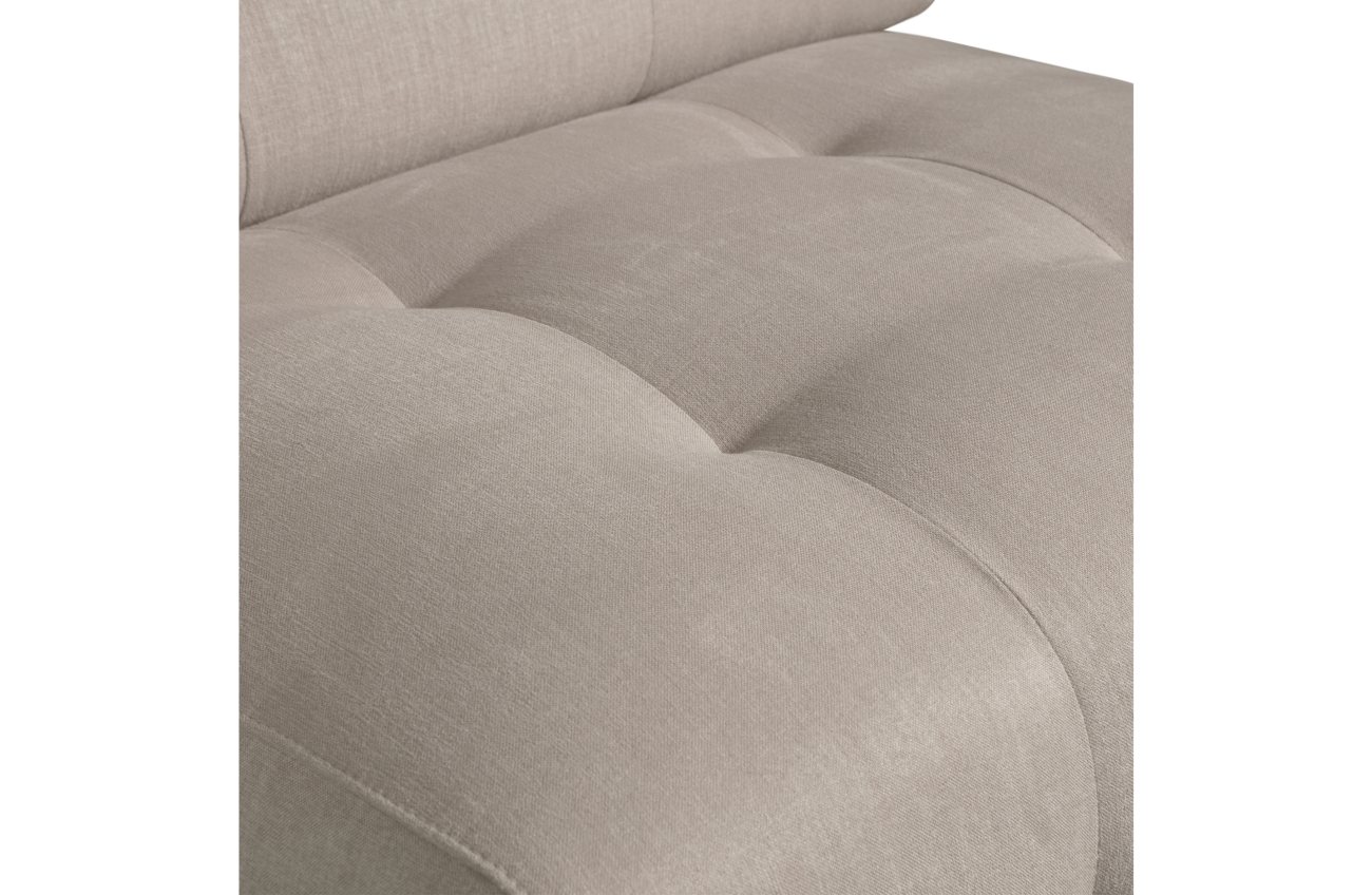 Modulsofa Louis Element aus Flachgewebe, Creme