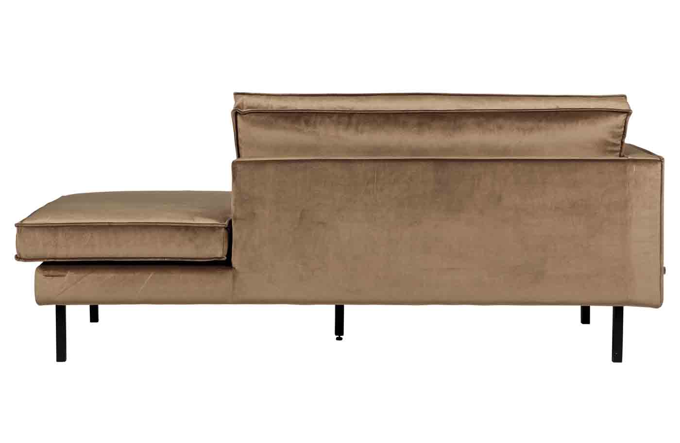 Recamiere Rodeo Daybed Samt, links Taupe