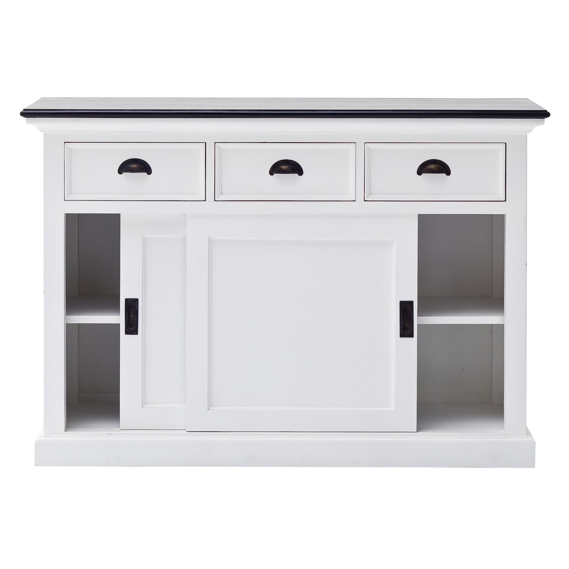 Sideboard Halifax Contrast mit Schiebetüren, 125 cm