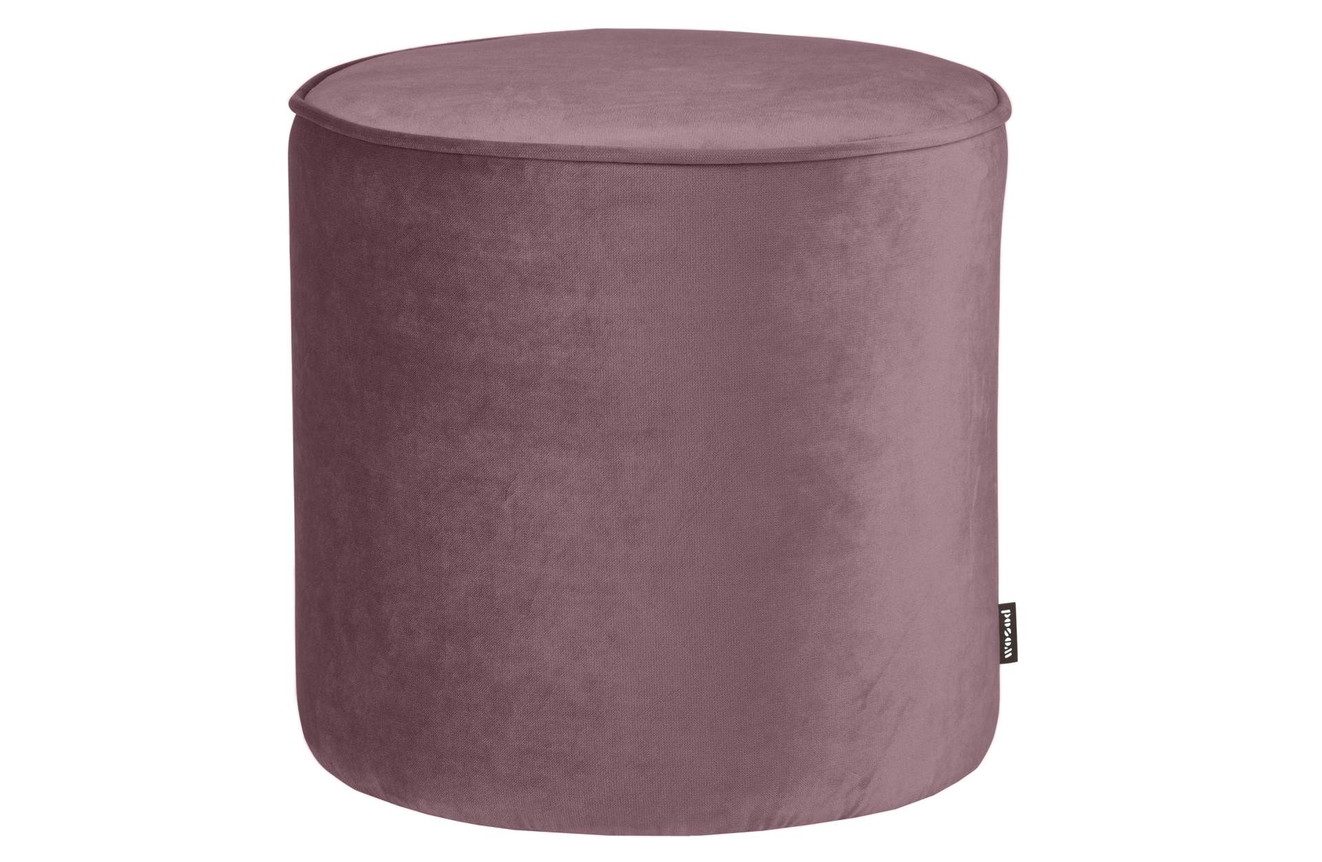 Hocker Sara Samt, Ø 46 cm Lila