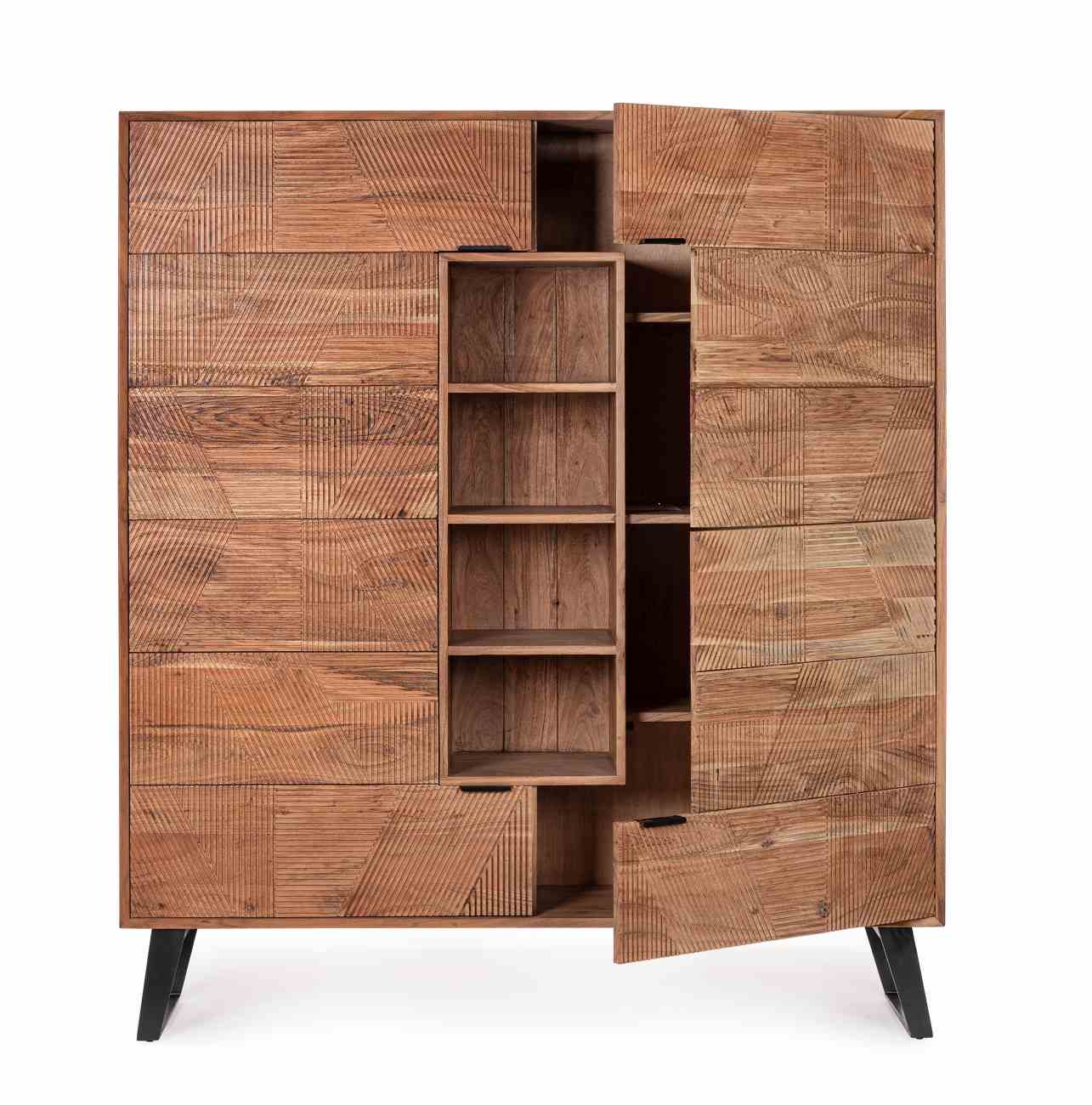 Highboard Isar aus Akazienholz, 145 cm