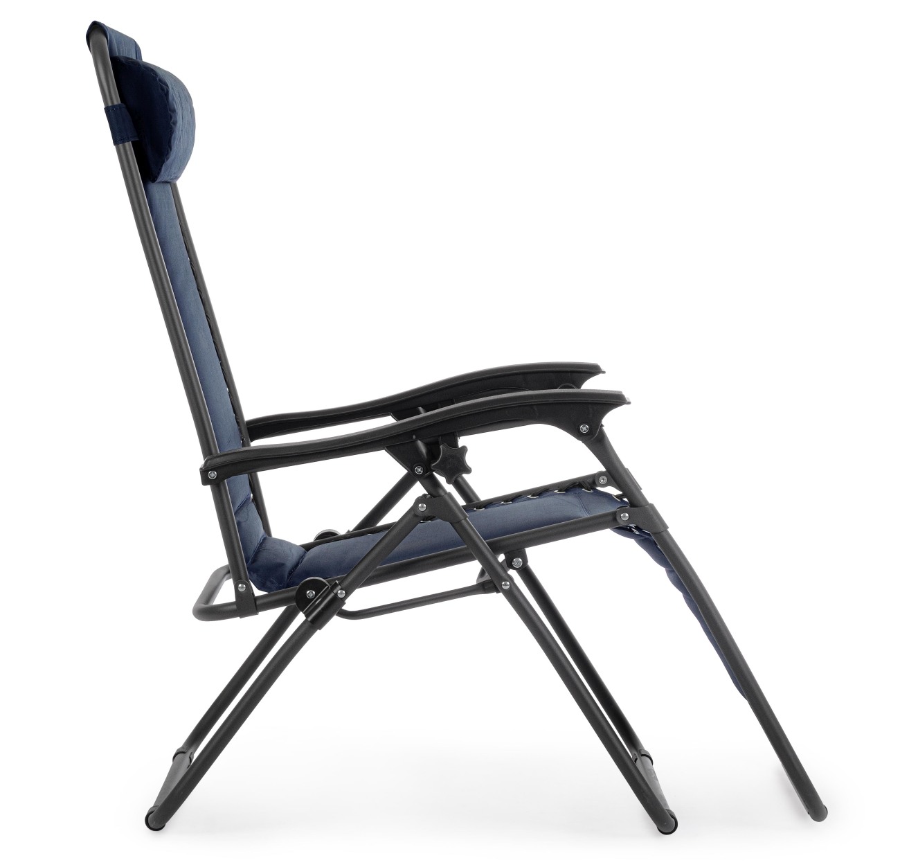 Loungesessel Wayne aus Metall, Blau