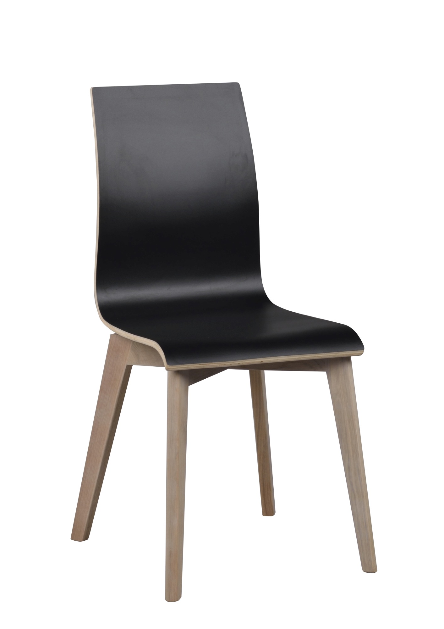 Stuhl Gracy 2er Set, Schwarz / Whitewash