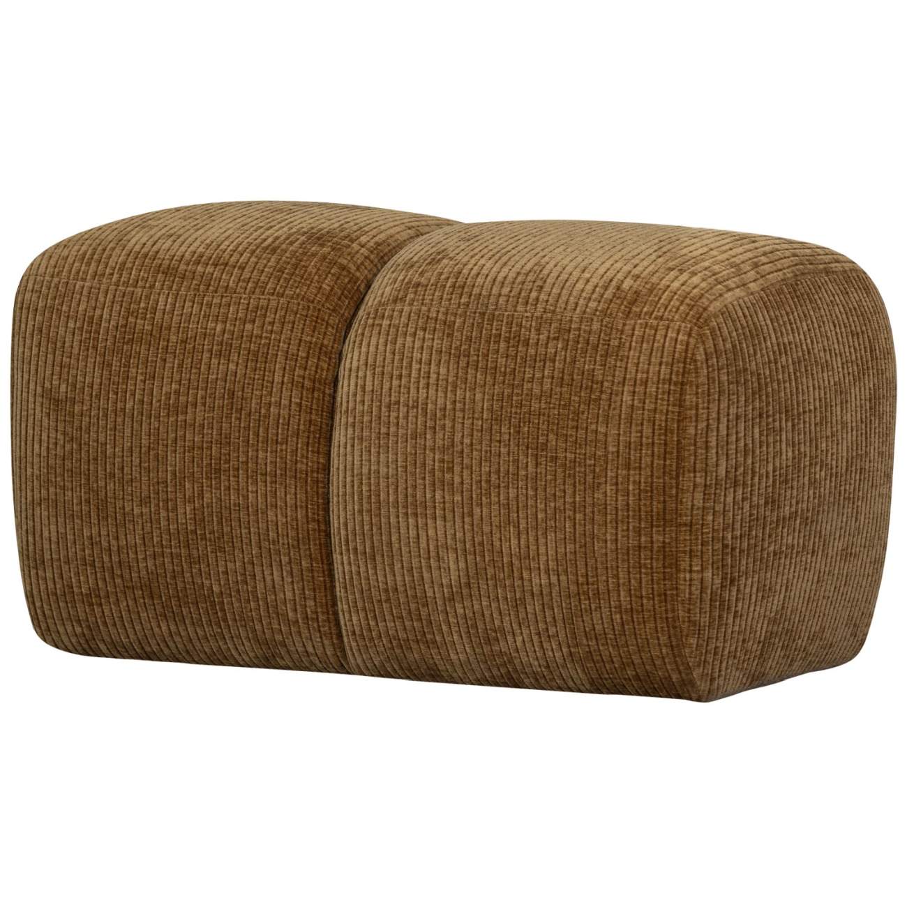 Hocker Mojo aus Flachcord, Honiggelb