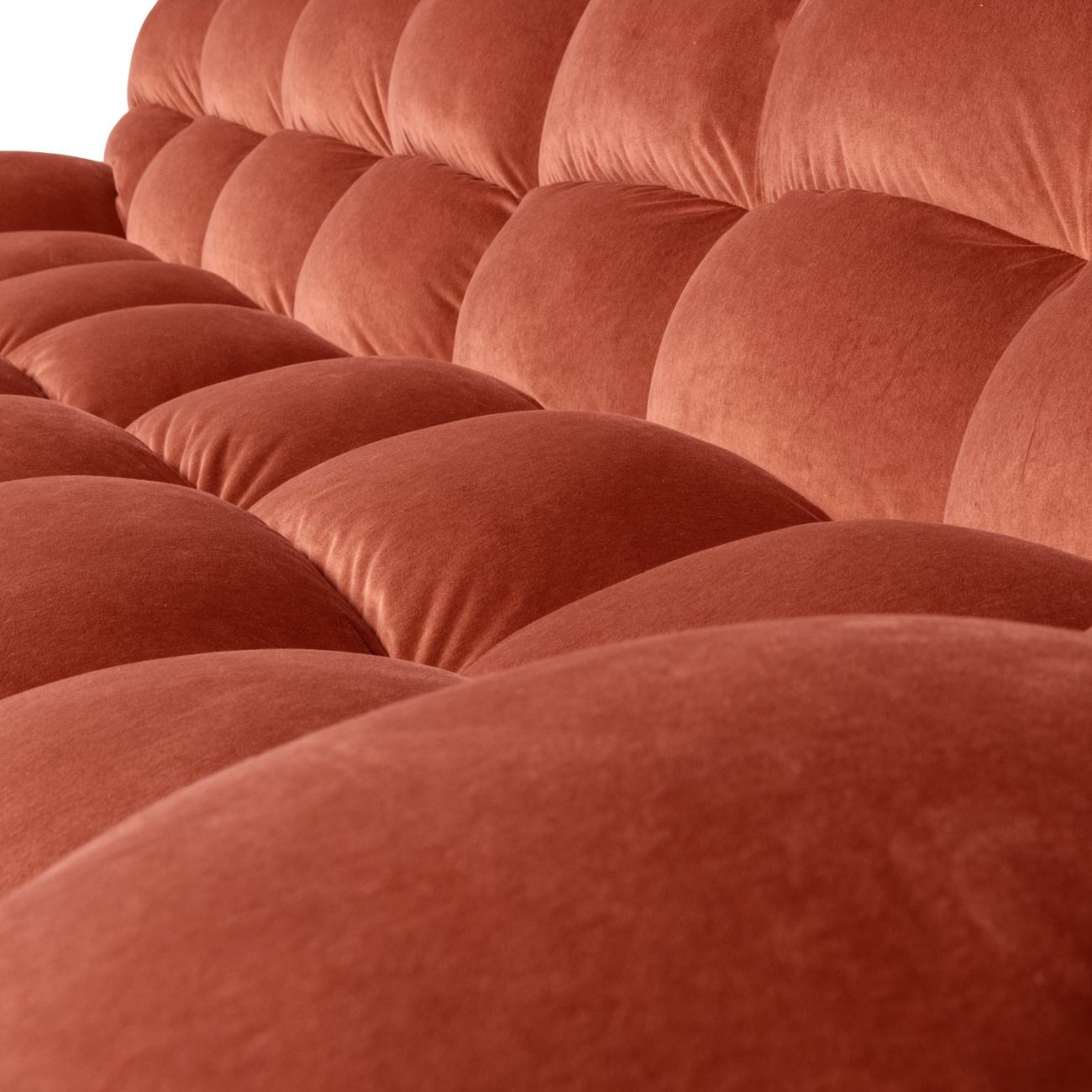 Sofa Allure aus Samt, Blush