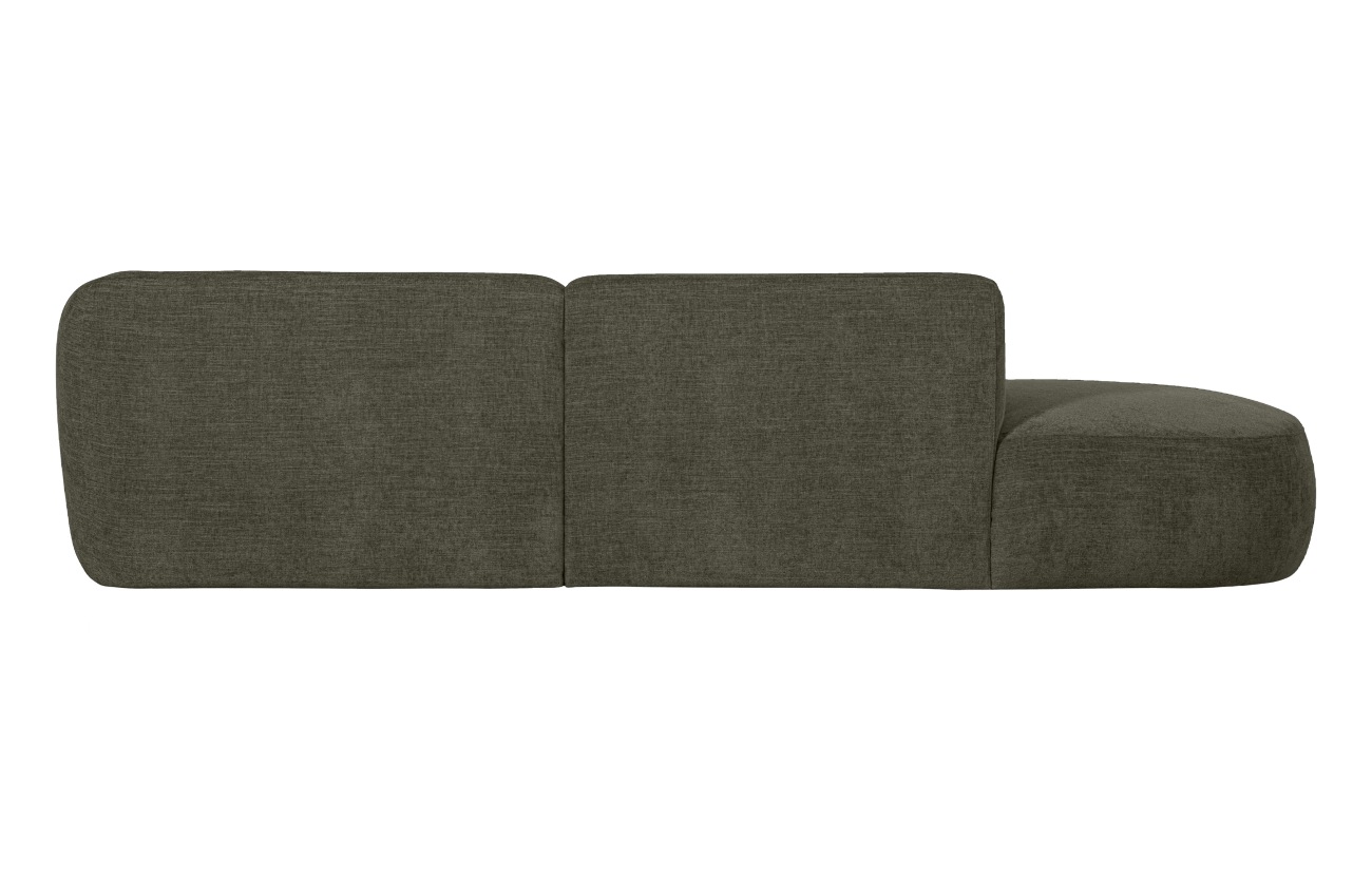 Ecksofa Polly aus Webstoff Rechts, Grün